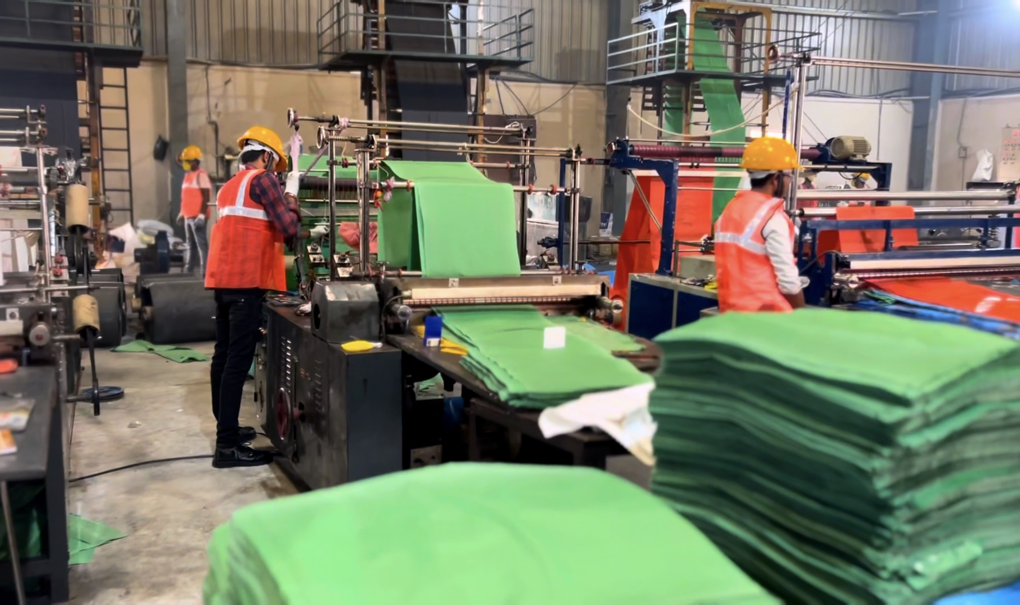 Colour-coded bags production at Ushakiran Ecoplast Hyderabad