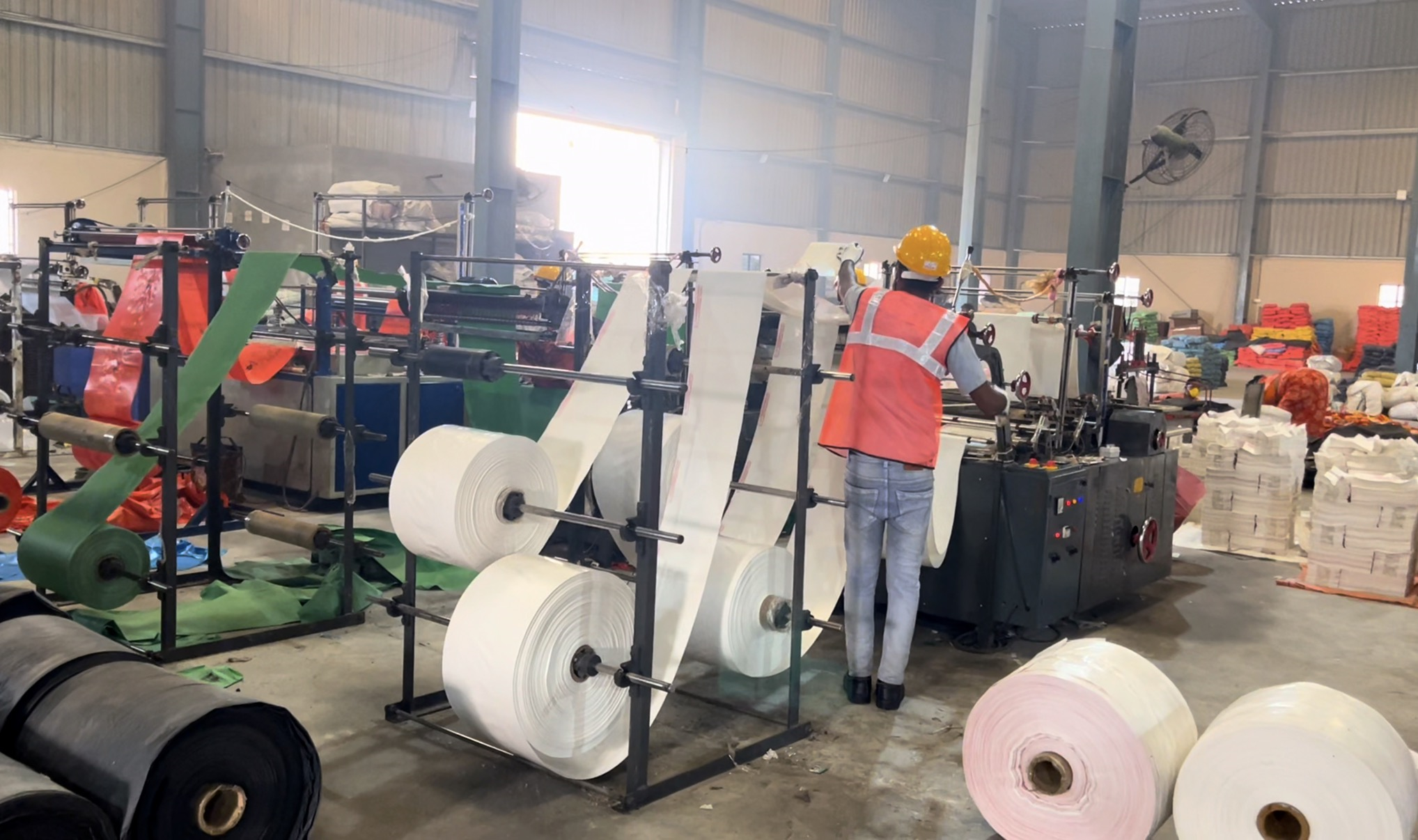 LDPE rolls at Ushakiran Ecoplast manufacturing facility Hyderabad